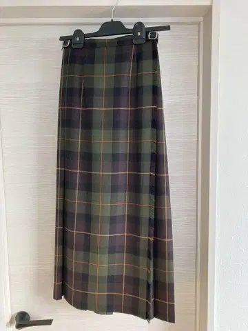 [ 새상품급 ] O'NEIL of DUBLIN 롱 스커트 체크 그린 계열