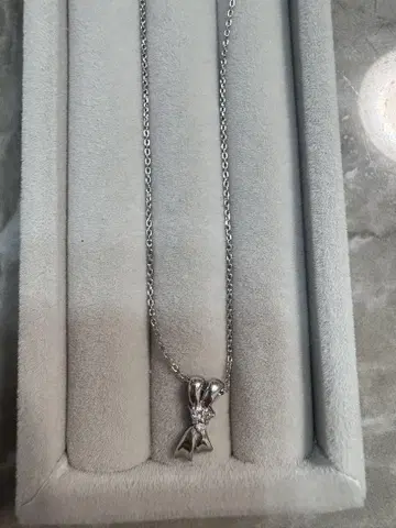 [ SEIKO jewelry ] 플라티나 900/850 리본형 목걸이