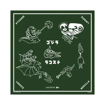 LACOSTE x 고질라 콜라보 손수건