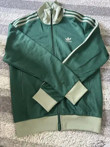 adidas 그린 컬러 집업 트랙 자켓