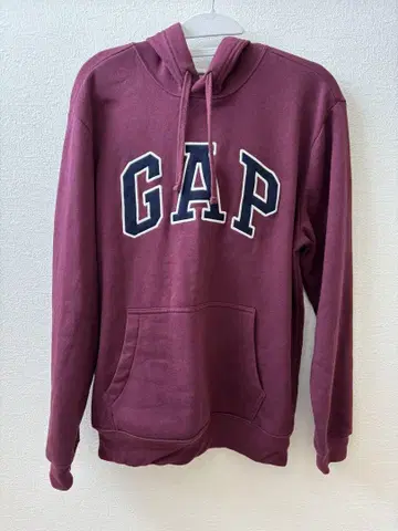 GAP 버건디 후드 부착 후드티 S 사이즈