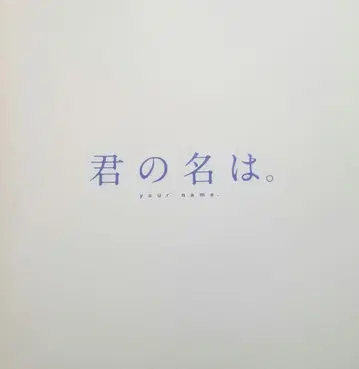 너의 이름은. 팜플렛 프레스 시트 신카이 마코토