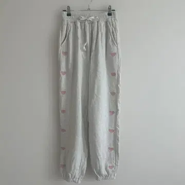 Alley 하트 자수 스웨트 팬츠
