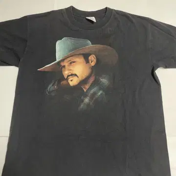 90s Tim McGraw 그래픽 T셔츠 XL 블랙 스다 마사키