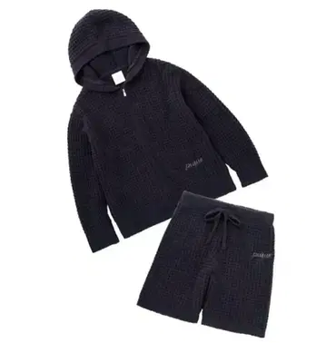 젤라토 피케 UNISEX 와플 후드티 와플 하프 팬츠