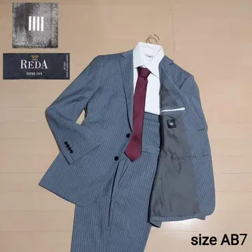 컨디션 최상 SUIT SELECT x REDA 수트 스트라이프 AB7