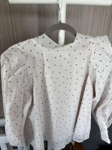 SNIDEL 도트 무늬 퍼프 슬리브 블라우스 ONE SIZE