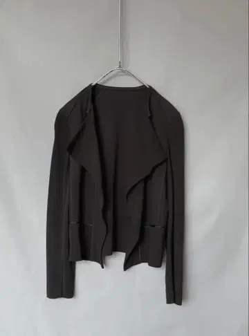 PLAIN PEOPLE 플레인피플 절개 노카라 자켓 블랙 3