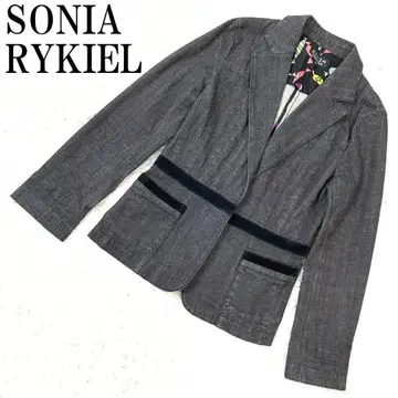 SONIA RYKIEL 데님 테일러드 자켓 그레이 38 B91