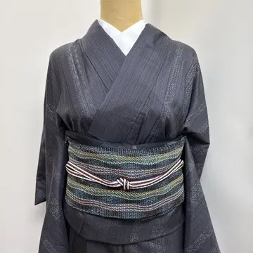 염색 오시마 명주 쿨한 기모노