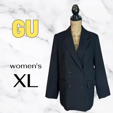 새상품급 [ GU ] 더블 브레스트 자켓Z 스트레치 테일러드 블랙 XL