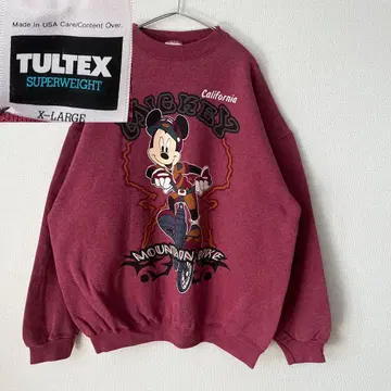 TULTEK 미키마우스 맨투맨 X-LARGE USA제