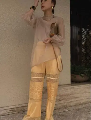 Ameri VINTAGE AIRLY SHEER BLOUSE