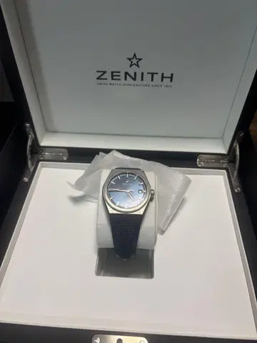 ZENITH 자동 와인딩 손목시계 블루