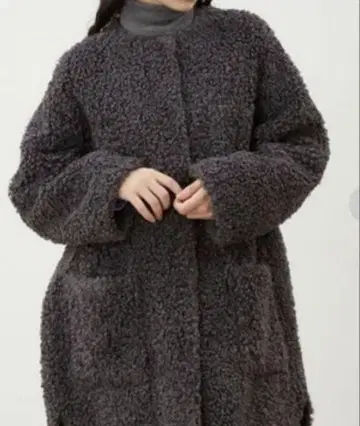 미라 오웬 보아 코트 그레이 0