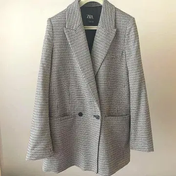 ZARA 체크 테일러드 자켓 S 사이즈