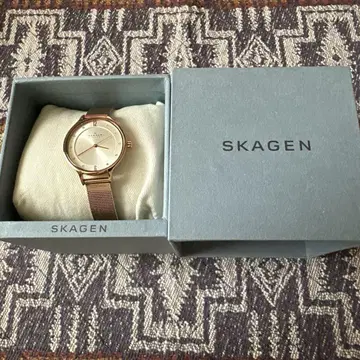 SKAGEN 손목시계 핑크 골드