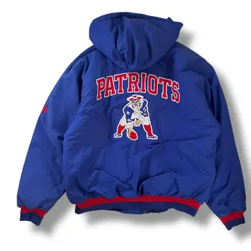 00s 챔피온 NFL 페이트리어츠 자수 나일론 자켓 구제 의류