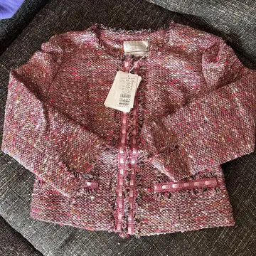 아베닐 에투알 Aveniretoile 트위드 노카라 자켓