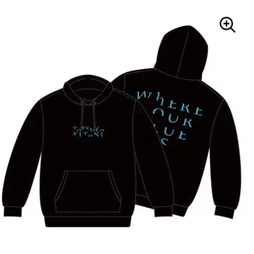 키타니 타츠야 'WHERE OUR BLUE IS' 후드티 블랙 XL