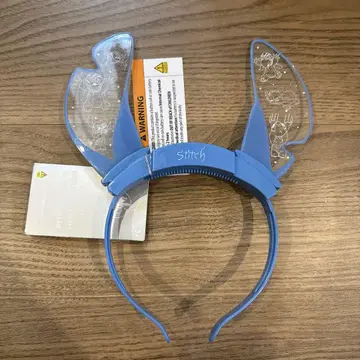 스티치 귀달린 머리띠