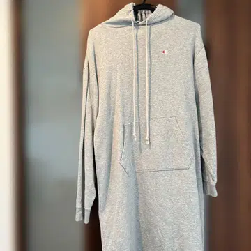 Champion 후드 부착 롱 후드티 겨울 의류 원피스