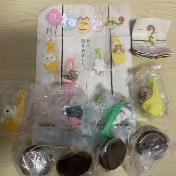 하나부사 사쿠라의 고양이 포장 전 4종 컴프 가챠 피규어