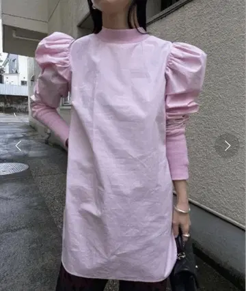 Ameri UND 2WAY RIB DOCKING PUFF TUNIC