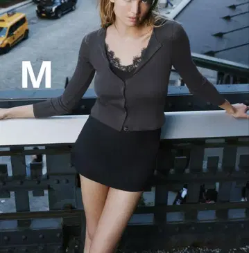 ZARA 자라 콤비네이션 레이스 탑 자켓 새상품, 미사용