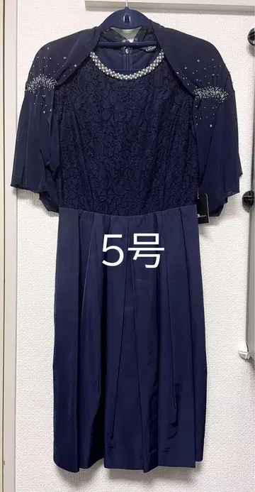 결혼식 포멀 드레스 볼레로 택 포함 네이비 5호