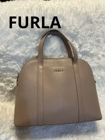 FURLA 핑크 베이지 핸드백