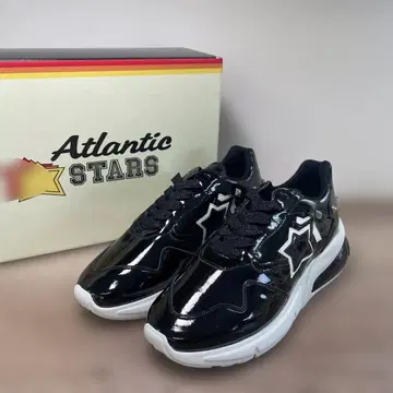Atlantic STARS 새상품 스니커즈 25cm 블랙 에나멜
