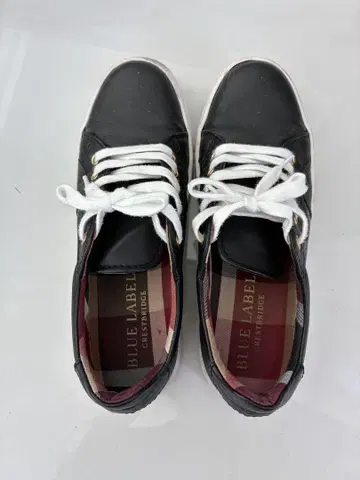 BLUE LABEL 블랙 스니커즈