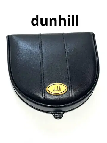 새상품급 dunhill 블랙 가죽 코인 케이스 지갑 미사용