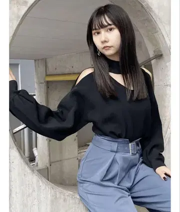 MURUA 초커 니트