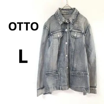 a0283 [오토] 데님 자켓 큰 사이즈 장식 포함 반짝이는 개성파