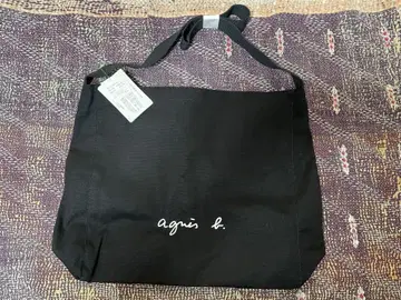 agris b. 로고 캔버스 숄더백