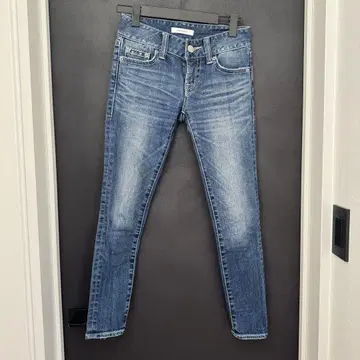 MOUSSY 스키니 데님 블루