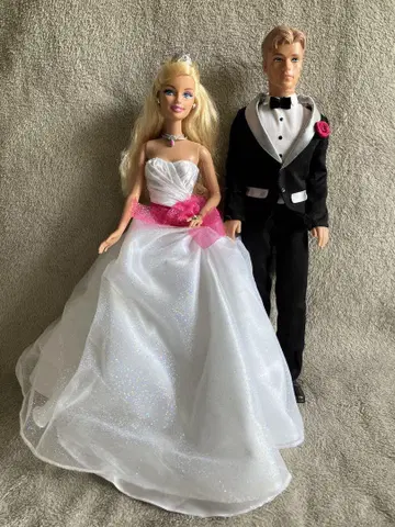 타임세일 바비 켄 웨딩 드레스 턱시도