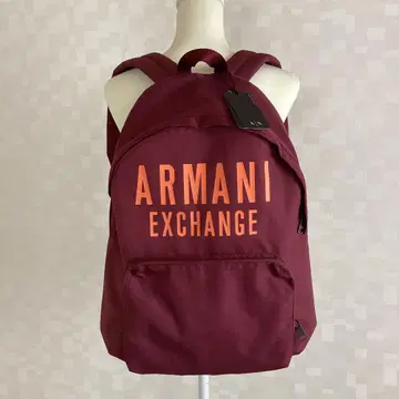 미사용 새상품 택 포함 ARMANI EXCHANGE 백팩 버건디