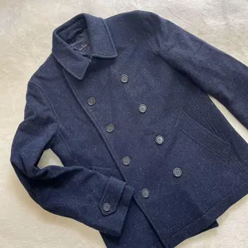 Poul Sumith 폴스미스 네이비 더블 브레스트 트위드 피코트
