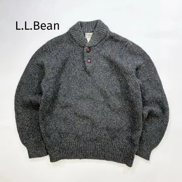 L.L.Bean 울 니트 스웨터 그레이 남성용 L 엘엘빈