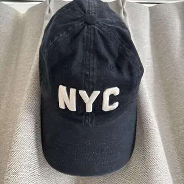 아메리칸 니들 NYC 자수 네이비 야구 모자