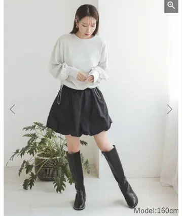 DONOBAN 벌룬 스커트 블랙
