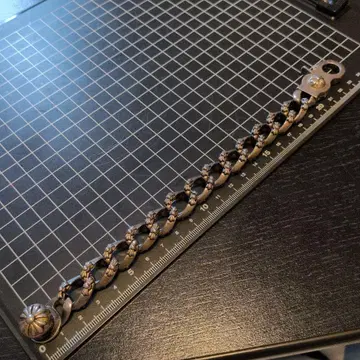 실버 체인 팔찌 약 22cm
