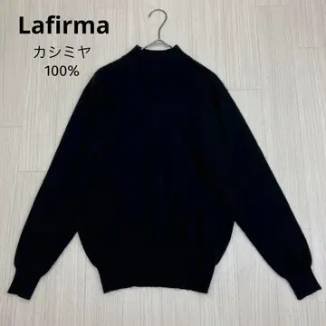Lafirma 캐시미어 100% 모크넥 니트 스웨터