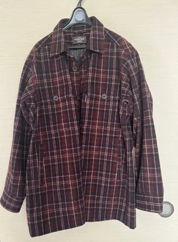 mont-bell 울 체크 무늬 셔츠 자켓 L 사이즈
