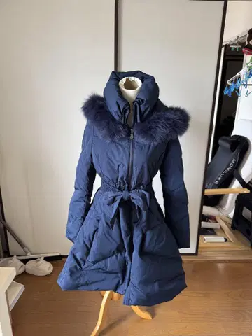 RUIRUE BOUTIQUE 네이비 다운 자켓