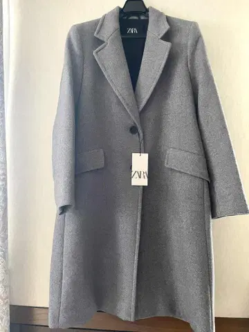 ZARA 자라 그레이 롱 코트 새상품