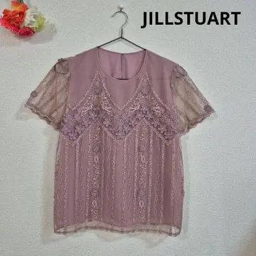 JILLSTUART 자수 반팔 상의